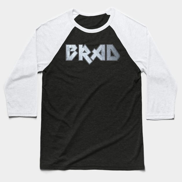 Heavy metal Brad Baseball T-Shirt by KubikoBakhar